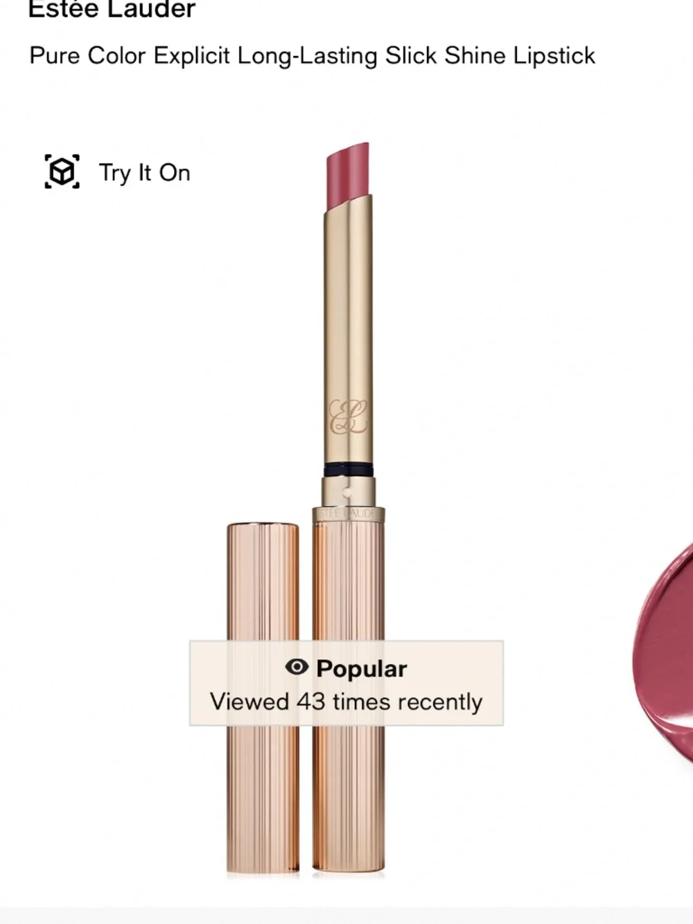 Estee lauder lipstick out of time shade